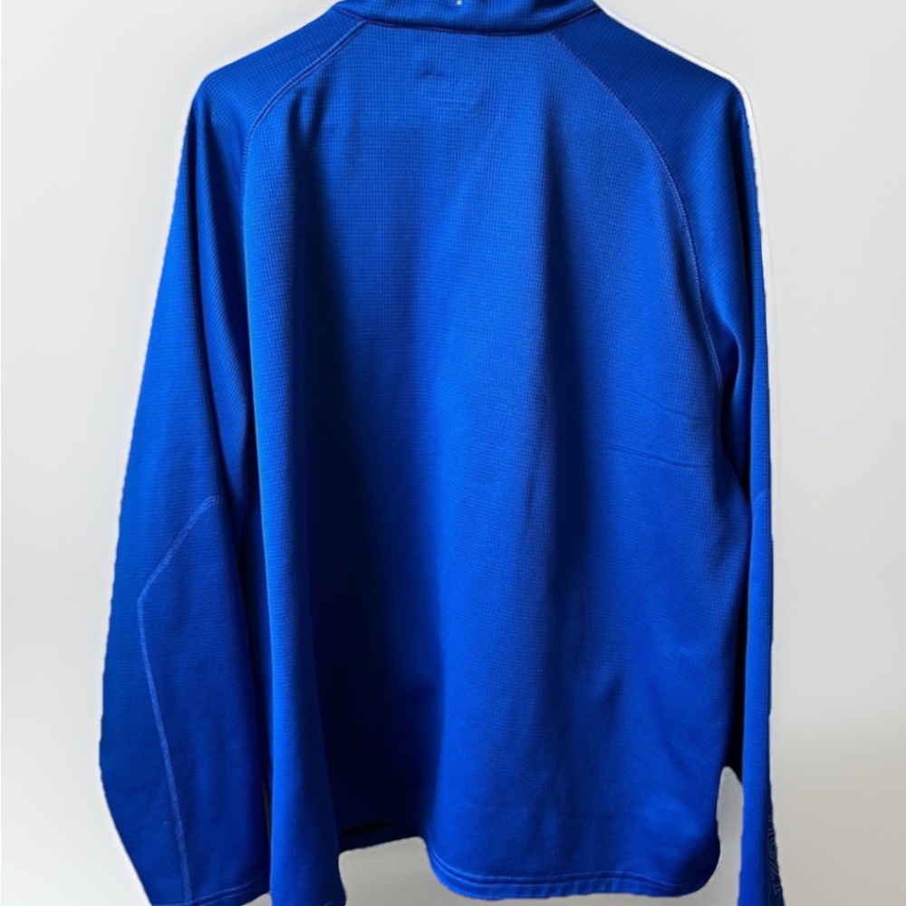 IZOD Men’s Perform•X Bright Blue Waffle Grid Full Zip Jacket XL Chest Pocket EUC - Picture 2 of 7